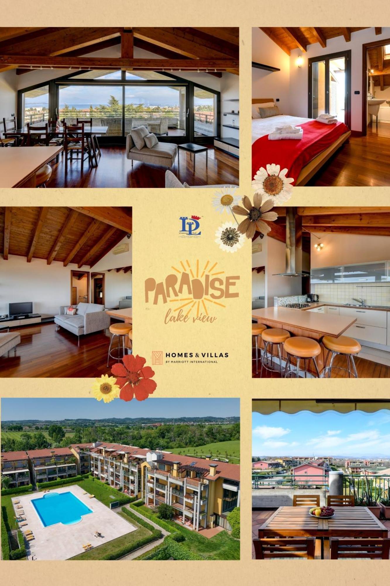 Desenzanoloft Official Partner Marriott Homes & Villas - Paradise Lake View In A 5 Pools Exclusive Residence Desenzano del Garda Eksteriør billede